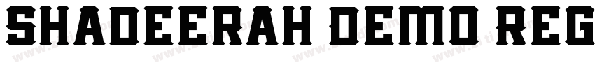 Shadeerah Demo Regul字体转换